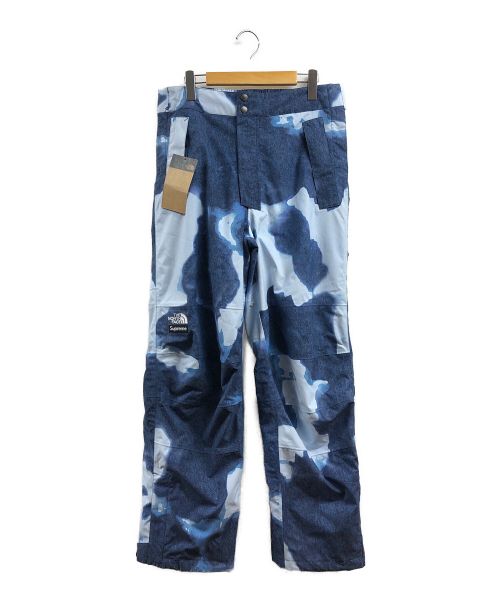 SUPREME（シュプリーム）THE NORTH FACE×Supreme (ザノースフェイス×シュプリーム) Bleached Denim Print Mountain Pant ブルー サイズ:S 未使用品の古着・服飾アイテム