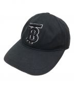 BURBERRY（バーバリー）の古着「BT刺繍 ベースボールキャップ」｜ブラック