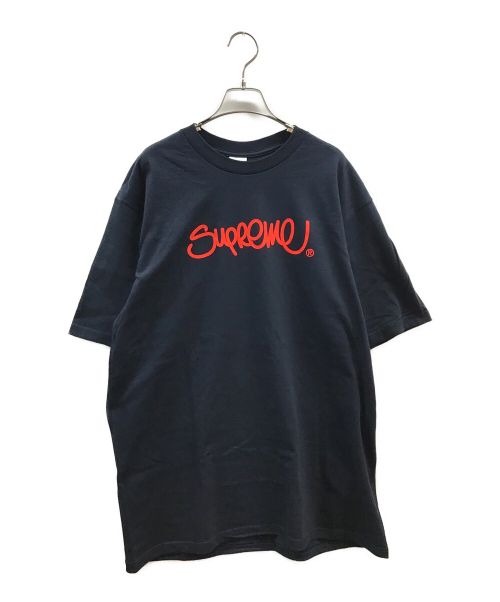 SUPREME（シュプリーム）SUPREME (シュプリーム) ハンドスティルロゴTシャツ ネイビー サイズ:Lの古着・服飾アイテム