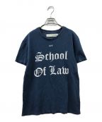 OFFWHITE）の古着「SCHOOL OF LAW Tシャツ」｜ネイビー
