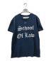 OFFWHITE（オフホワイト）の古着「SCHOOL OF LAW Tシャツ」｜ネイビー