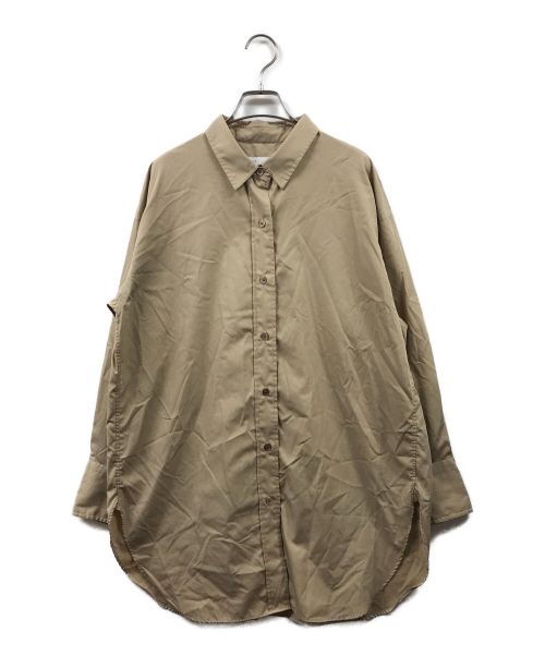 Noble（ノーブル）Noble (ノーブル) オーバーコクーンシャツ ベージュ サイズ:FREEの古着・服飾アイテム