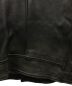 中古・古着 GOLDEN GOOSE (ゴールデングース) ラムレザーダブルライダースジャケット ブラック サイズ:L：24800円
