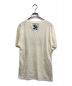 GUCCI (グッチ) ダメージ加工フラワーエンブロイダリーTシャツ アイボリー サイズ:XS：11800円