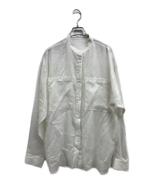 TODAYFUL（トゥデイフル）TODAYFUL (トゥデイフル) オーガンジーオーバーシャツ ベージュ サイズ:FREEの古着・服飾アイテム