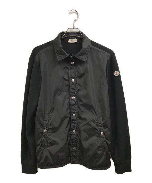 MONCLER（モンクレール）MONCLER (モンクレール) ニット切替ジャケット ブラック サイズ:Lの古着・服飾アイテム