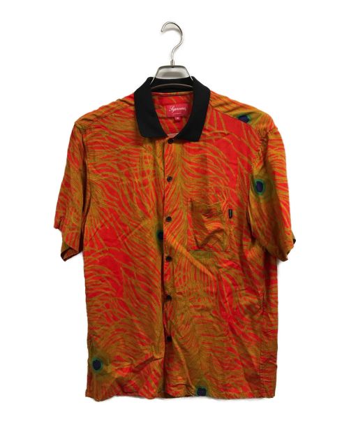 SUPREME（シュプリーム）SUPREME (シュプリーム) peacock rayon shirt オレンジ サイズ:Mの古着・服飾アイテム