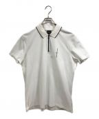 ARMANI EXCHANGEアルマーニ エクスチェンジ）の古着「バックエンボスロゴポロシャツ」｜ホワイト