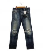 DIESELディーゼル）の古着「2020 D-Viker 09b46 Straight Jeans」｜インディゴ