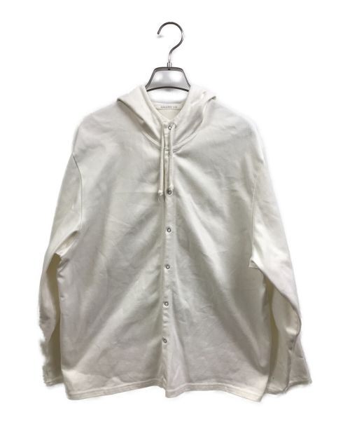 GALERIE VIE（ギャルリーヴィー）GALERIE VIE (ギャルリーヴィー) プレミアムコットン フーデッドシャツ ホワイト サイズ:FREEの古着・服飾アイテム