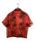 LOUIS VUITTON (ルイ ヴィトン) 18SS ハワイアンモンキーパームプリントダブルレイヤードシャツ レッド サイズ:XL：65000円