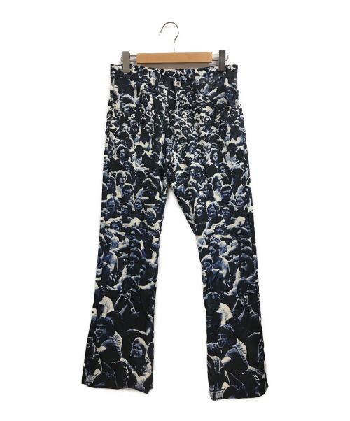 DAIRIKU（ダイリク）DAIRIKU (ダイリク) Woodstock Flare Pressed Pants ネイビー サイズ:29の古着・服飾アイテム