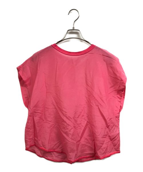 DES PRES（デ プレ）DES PRES (デ プレ) コットンシルクローン フレンチスリーブプルオーバー ピンク サイズ:FREEの古着・服飾アイテム