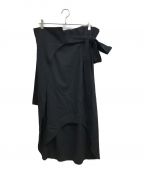 emmi atelierエミアトリエ）の古着「ベルト付スカート」｜ブラック