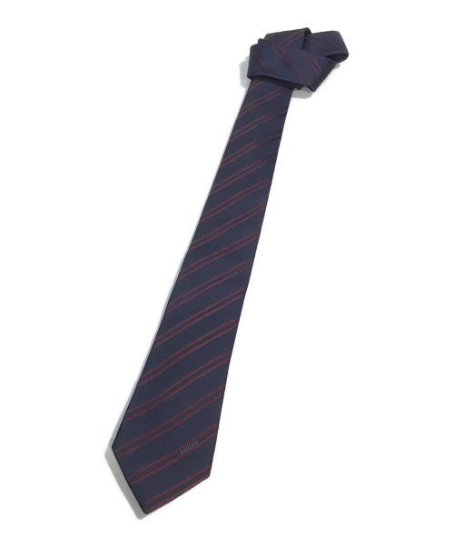 GUCCI（グッチ）GUCCI (グッチ) ネクタイ ネイビー サイズ:148×7cmの古着・服飾アイテム