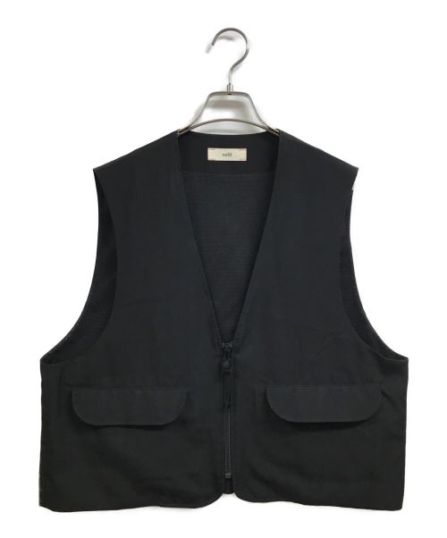UNFIL（アンフィル）unfil (アンフィル) ジップベスト ブラック サイズ:3の古着・服飾アイテム