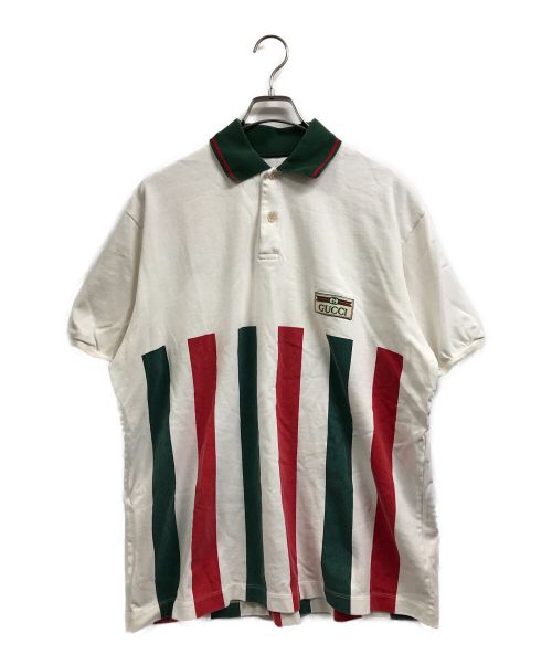 GUCCI（グッチ）GUCCI (グッチ) 20SSポロシャツ ホワイト サイズ:XLの古着・服飾アイテム