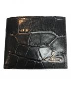 Vivienne Westwoodヴィヴィアンウエストウッド）の古着「クロコ型押し 2つ折り財布」｜ブラウン