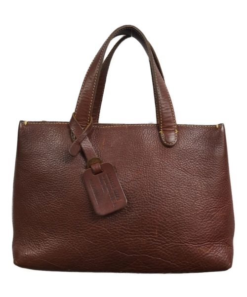 土屋鞄（ツチヤカバン）土屋鞄 (ツチヤカバン) レザーハンドバッグ ブラウンの古着・服飾アイテム