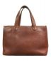 土屋鞄 (ツチヤカバン) レザーハンドバッグ ブラウン：9800円