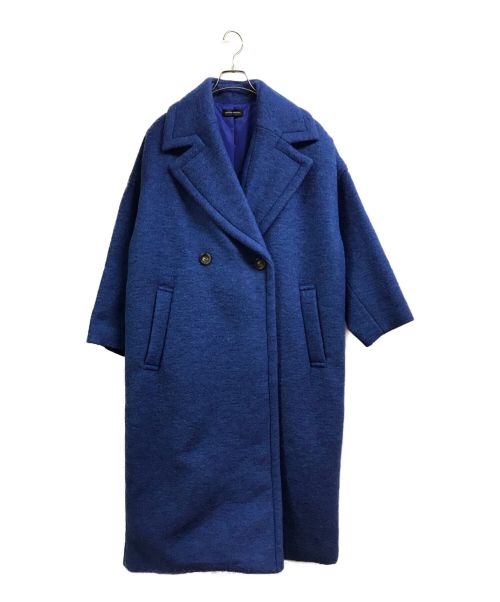 MAISON SPECIAL（メゾンスペシャル）MAISON SPECIAL (メゾンスペシャル) モヘヤ混ロングコート ブルー サイズ:FREEの古着・服飾アイテム