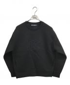 DOLCE & GABBANAドルチェ＆ガッバーナ）の古着「Embossed Logo Sweatshirt」｜ブラック