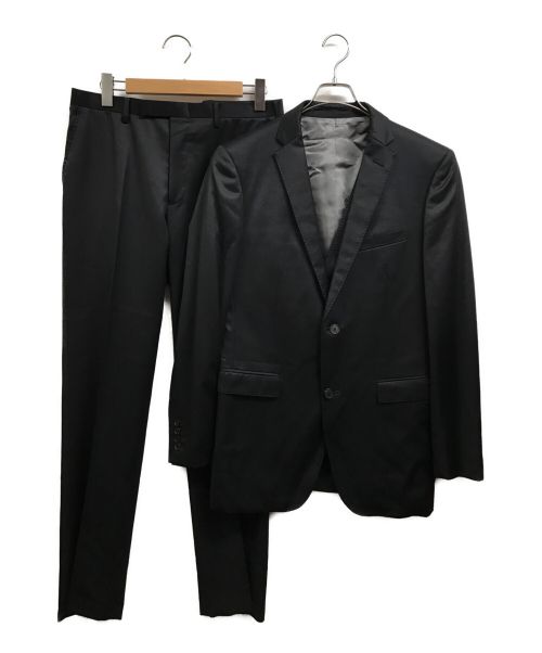 BURBERRY BLACK LABEL（バーバリーブラックレーベル）BURBERRY BLACK LABEL (バーバリーブラックレーベル) 3Pセットアップ2Bスーツ ブラック サイズ:42Rの古着・服飾アイテム