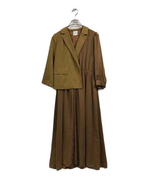 AMeLIE（アメリ）AMeLIE (アメリ) TRINITY JKT DRESS ベージュ サイズ:Mの古着・服飾アイテム