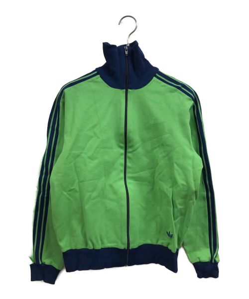 adidas（アディダス）adidas (アディダス) 70'Sトラックジャケット グリーン×ネイビー サイズ:2の古着・服飾アイテム