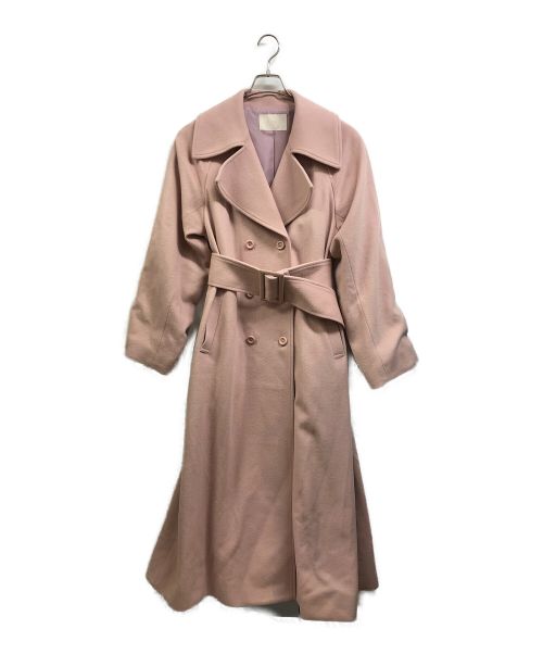 eimy istoire（エイミーイストワール）eimy istoire (エイミーイストワール) belted chester coat ピンク サイズ:Mの古着・服飾アイテム