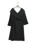 MULLER (ミューラー) ブラックショルダークロスドレス ブラック サイズ:38 未使用品：14800円