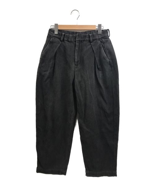 COLINA（コリーナ）COLINA (コリーナ) Sashiko W-tuck Pants グレー サイズ:Sの古着・服飾アイテム