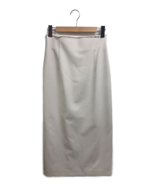 Whim Gazette（ウィムガゼット）Whim Gazette (ウィムガゼット) ドライストレッチスカート ホワイト サイズ:38 未使用品の古着・服飾アイテム