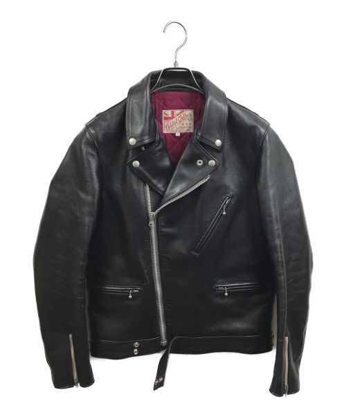 ADDICT CLOTHES（アディクト クローズ）ADDICT CLOTHES (アディクト クローズ) レザージャケット ブラック サイズ:38の古着・服飾アイテム