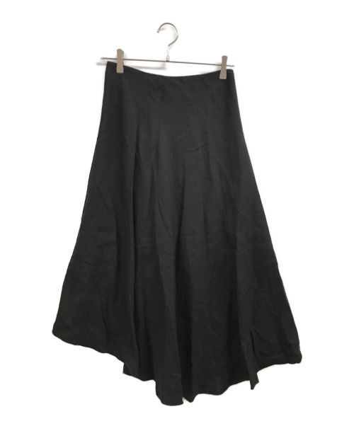 Y's（ワイズ）Y's (ワイズ) 19AWリネンウールスカート ブラック サイズ:2 未使用品の古着・服飾アイテム