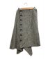Y's (ワイズ) アシンメトリーボタンスカート ブラック サイズ:1：9800円