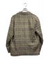 AURALEE (オーラリー) ウールサージチェックジャケット ブラウン サイズ:3：18800円