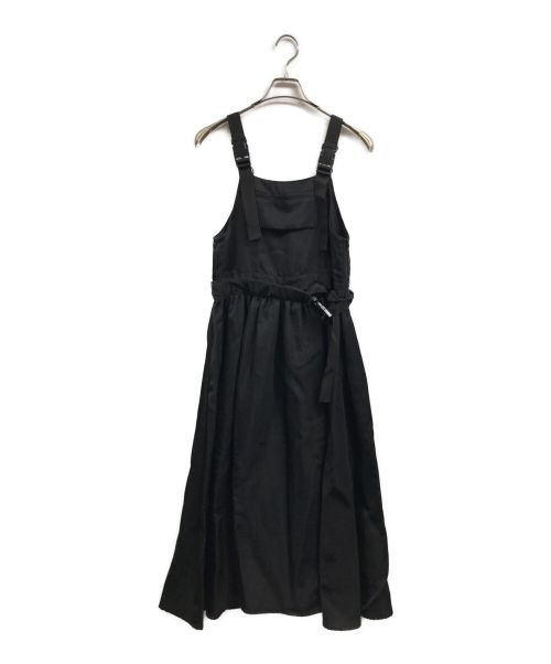 WCJ（ダブルシージェイ）WCJ (ダブルシージェイ) ナイロンジャンパースカート ブラック サイズ:FREEの古着・服飾アイテム