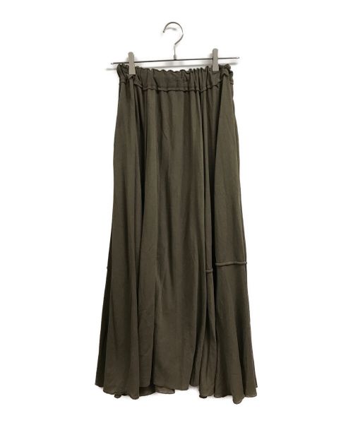 ATON（エイトン）ATON (エイトン) FRESCA KANOKO ギャザースカート ブラウン サイズ:1の古着・服飾アイテム