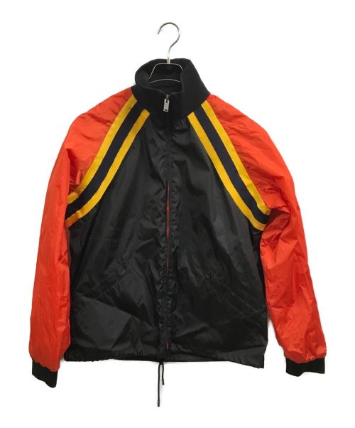 GUCCI（グッチ）GUCCI (グッチ) 18SS ヴィンテージロゴナイロンジャケット ブラック×オレンジ サイズ:48の古着・服飾アイテム