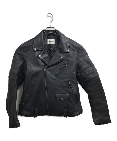 MONKEY TIME（モンキータイム）MONKEY TIME (モンキータイム) パデッドダブルライダースジャケット ブラック サイズ:Sの古着・服飾アイテム