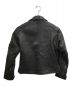 MONKEY TIME (モンキータイム) パデッドダブルライダースジャケット ブラック サイズ:S：7800円