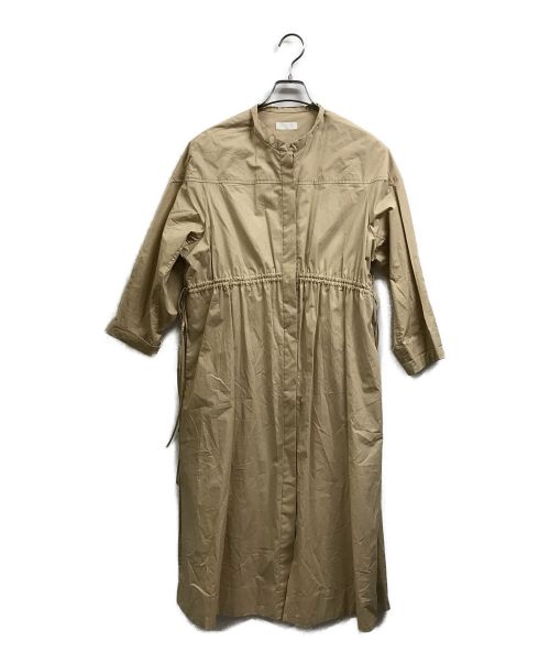 BALLSEY（ボールジィ）BALLSEY (ボールジィ) コットンピーチクロス スタンドネックコート ベージュ サイズ:34の古着・服飾アイテム