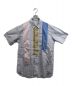 COMME des GARCONS SHIRT（コムデギャルソンシャツ）の古着「マルチカラーパネルストライプシャツ」｜ブルー