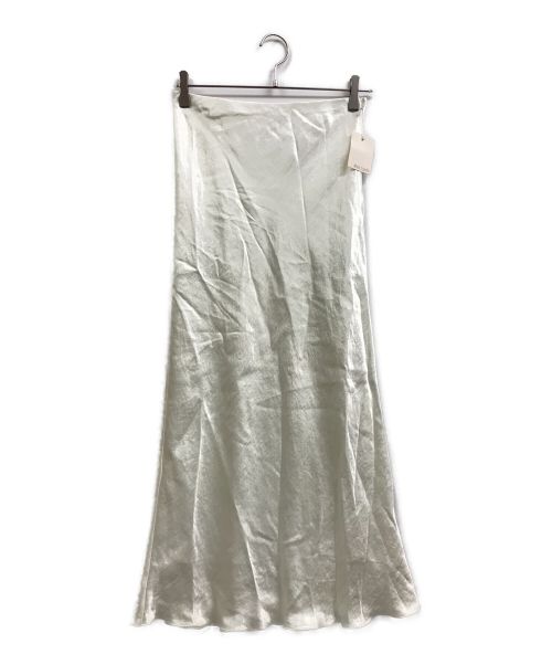 Whim Gazette（ウィムガゼット）Whim Gazette (ウィムガゼット) ベビーサテンカラースカート ホワイト サイズ:38の古着・服飾アイテム