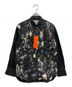 COMME des GARCONS SHIRT×FUTURAコムデギャルソンシャツ×フューチュラ）の古着「20AW print grid shirt」｜ブラック