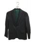 COMME des GARCONS HOMME（コムデギャルソン オム）の古着「09AWストライプテーラードジャケット」｜ブラック×グリーン