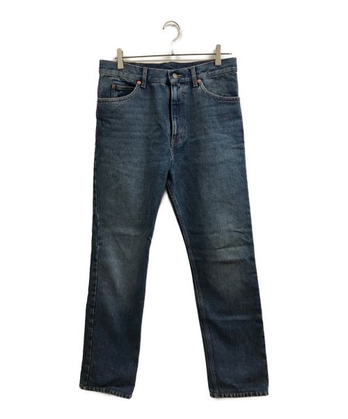 GUCCI（グッチ）GUCCI (グッチ) ウォッシュドデニムレギュラーフィット パンツ インディゴ サイズ:32の古着・服飾アイテム