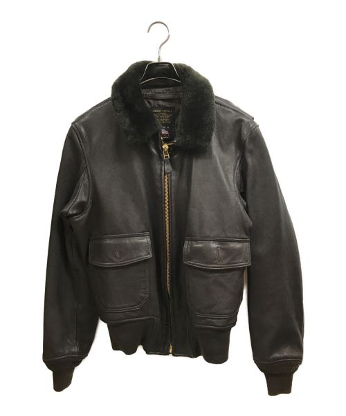 COCKPIT（コックピット）COCKPIT (コックピット) G‐1 レザージャケット ブラウン サイズ:44の古着・服飾アイテム