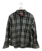 SUPREMEシュプリーム）の古着「23SS Pullover Plaid Flannel Shirt」｜ブラック